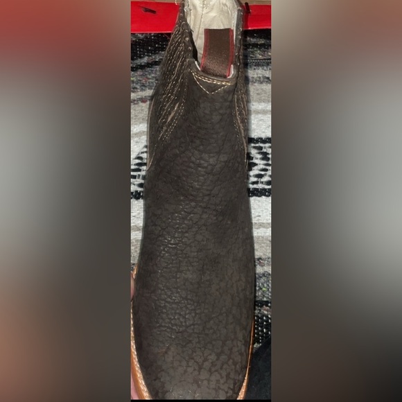 New Quincy Boots The Real American Boot Wide Square Toe Volcano Leather Roses . - Picture 8 of 13